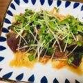 ともcoco．'s cooksnap of when they made 秒で仕込める鰹のたたき♡だしぽん漬け♡.