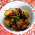 ako★ako's cooksnap of when they made じゃがいもとウインナーのカレー粉炒め.