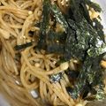 myumyuシンバ's cooksnap of when they made ４００kcal！！わさびのりパスタ☆.
