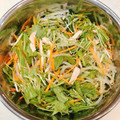 ゆにこーん☆'s cooksnap of when they made 水菜と人参とハムのナムル.