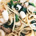 まんにゃま's cooksnap of when they made 帆立と長ネギの味噌クリームパスタ.