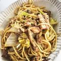 Clarimemo's cooksnap of when they made 鯖缶de和風パスタ.