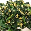 ssister's cooksnap of when they made ちぢみほうれん草の玉子炒め.