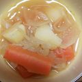 fuu235's cooksnap of when they made 玉ねぎ じゃがいも 人参の 簡単スープ♪.