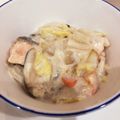かいちゅー's cooksnap of when they made サーモンとほうれん草のクリーム煮.