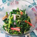 クック27BKNZ☆'s cooksnap of when they made 水菜とカニかまのおひたし.
