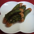 ひなパンダ's cooksnap of when they made ソーセージの大葉巻き.