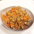 クック3WWFWO☆'s cooksnap of when they made 材料3つ！鯖缶人参しりしり.