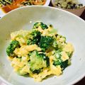 なおミール's cooksnap of when they made 簡単★ブロッコリーと炒り卵のオイマヨ和え.