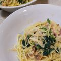 ずぼらはな's cooksnap of when they made 超簡単☆ほうれん草のクリームパスタ♡.