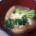 ゆりりんぱ＊'s cooksnap of when they made ふんわり卵のブロッコリースープ.
