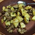 クロ８５'s cooksnap of when they made 豚ひき肉とポテトのナンプラーバター炒め。.