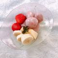 yesmama's cooksnap of when they made ♡爽やかしゅわしゅわサイダーいちご白玉♡.