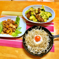 komutatata's cooksnap of when they made お好み焼き風もやしの巣ごもり卵.