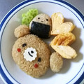 ☆ありか358☆'s cooksnap of when they made 簡単 キャラ弁 ＊くまちゃんおにぎり.