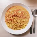 1002☆'s cooksnap of when they made 濃厚♡かに味噌のトマトクリームパスタ.