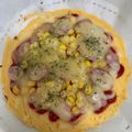 こたにい's cooksnap of when they made 《レンジ》低糖質！ピザ風おから蒸しパン.