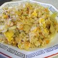 うぐいす♪'s cooksnap of when they made 簡単！ハムとたまごのレタスチャーハン.
