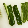 らんち☆'s cooksnap of when they made 簡単！ピーマンの種を避けて切るコツ.