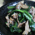 ケロのん's cooksnap of when they made 小松菜と豚肉のオイスターソース炒め.