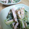 ケロのん's cooksnap of when they made 魚肉ソーセージとほうれん草の山葵マヨ和え.
