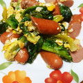 おチョコどの⭐'s cooksnap of when they made サラダ菜とソーセージの塩コショウ炒め.