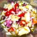 夕飯は６時です's cooksnap of when they made 爽やか、タコと野菜のわさレモンサラダ。.