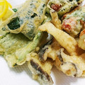 ☆★あんず姫★☆'s cooksnap of when they made ピーマンとエリンギの天ぷら.