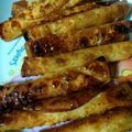runaruna90's cooksnap of when they made 余った餃子の皮で！スティックシュガーパイ.