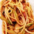 料理初心者あぃ☆'s cooksnap of when they made 茄子とアスパラとベーコンのトマトパスタ.