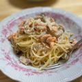 mocotas_'s cooksnap of when they made スモークサーモンときのこのクリームパスタ.