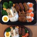 SallySue's cooksnap of when they made お正月に♪お馬さんのお弁当＊キャラ弁.