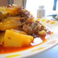 Ｋazu's cooksnap of when they made 挽肉のキムチじゃが.