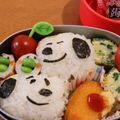 I♡BOY's cooksnap of when they made 【キャラ弁】スヌーピーの俵おにぎり弁当.