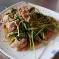 ☆トミィ★'s cooksnap of when they made 豚肉えのき豆苗のガーリックポン酢炒め.