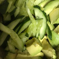 ma___111's cooksnap of when they made 絶品 アボカドときゅうりの海苔わさび和え.