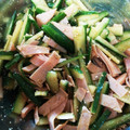 ♬あじさいのレシピ♬'s cooksnap of when they made ハムときゅうりのピリ辛和え.