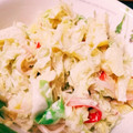momocookin's cooksnap of when they made キャベツ&たくあんのマヨネーズ和え.