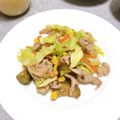 コニャンスキー's cooksnap of when they made 豚バラ肉・なす・キャベツのオイスター炒め.