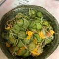 しゅんのま's cooksnap of when they made きゅうりとカニカマ・卵の酢の物.