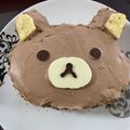 pigmo's cooksnap of when they made ☆リラックマ・フェイス☆のキャラケーキ.