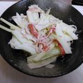 単！！'s cooksnap of when they made **セロリ＆カニカマ★マヨネーズ和え**.