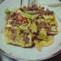 Mama☆４Kids's cooksnap of when they made 春キャベツの牛肉とま炒め♪.