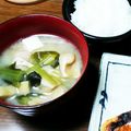 もん★もん's cooksnap of when they made ♥小松菜で免疫UPなお味噌汁♥.