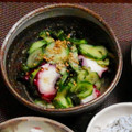 dimbula121's cooksnap of when they made ワカメときゅうり、タコの酢の物.