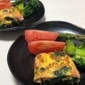 ☆SariSari☆'s cooksnap of when they made 卵焼き☆お弁当☆ほうれん草とベーコン☆.