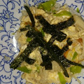 クック5PKJNY☆'s cooksnap of when they made 簡単ランチ　えのき ちくわ 卵とじ丼.