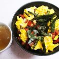 ふみはやおはる's cooksnap of when they made アボカド＊スパム＊たまごのコロコロ丼.