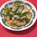 しゅい6's cooksnap of when they made 鍋材料の野菜達で1品に☆牡蠣のレンジ蒸し.