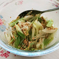 ｺｱﾗ's cooksnap of when they made レンジで簡単白ネギのナムル◆作り置き.